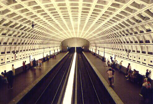 Above, Ballston Station from